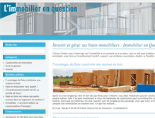 Tablet Screenshot of immobilierenquestion.com